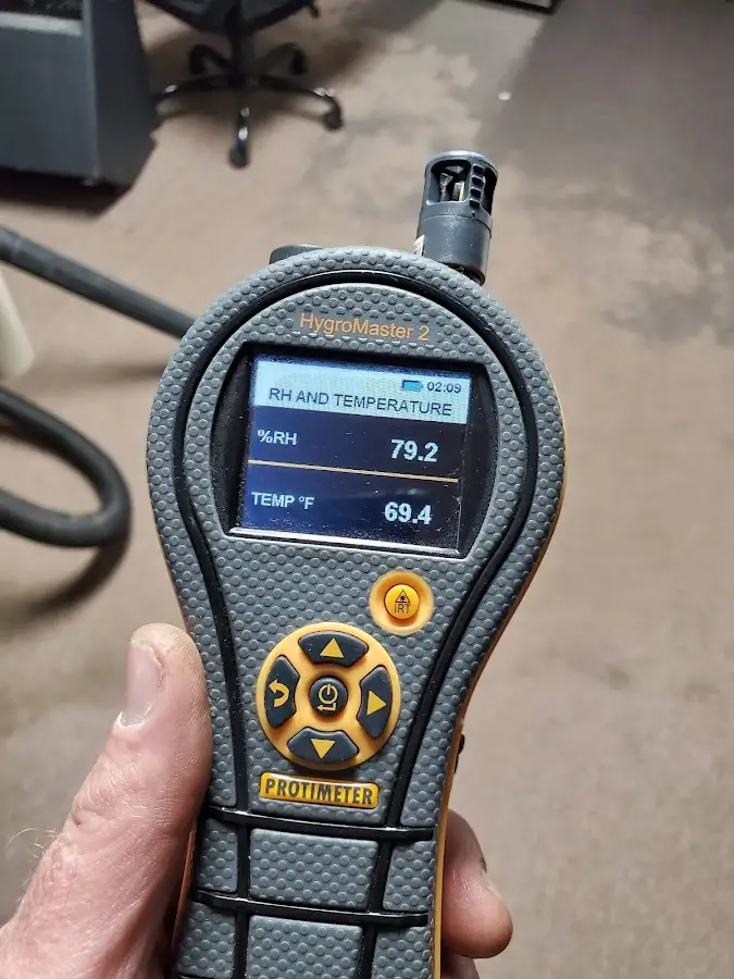 Moisture meter humidity assessment for Mold Remediation & Removal in Martinsville